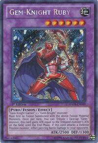 Gem-Knight Ruby - Hidden Arsenal 5: Steelswarm Invasion (HA05) #HA05-EN019 - Secret Rare YuGiOh Trading Card
