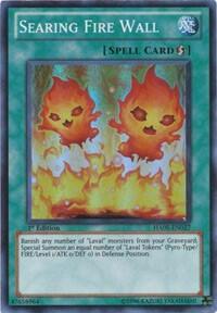 Searing Fire Wall - Hidden Arsenal 5: Steelswarm Invasion (HA05) #HA05-EN027 - Super Rare YuGiOh Trading Card