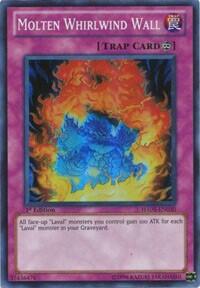 Molten Whirlwind Wall - Hidden Arsenal 5: Steelswarm Invasion (HA05) #HA05-EN030 - Super Rare YuGiOh Trading Card