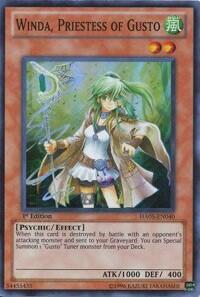 Winda, Priestess of Gusto - Hidden Arsenal 5: Steelswarm Invasion (HA05) #HA05-EN040 - Super Rare YuGiOh Trading Card