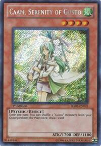 Caam, Serenity of Gusto - Hidden Arsenal 5: Steelswarm Invasion (HA05) #HA05-EN041 - Secret Rare YuGiOh Trading Card