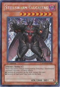 Steelswarm Caucastag - Hidden Arsenal 5: Steelswarm Invasion YuGiOh trading card