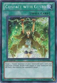 Contact with Gusto - Hidden Arsenal 5: Steelswarm Invasion (HA05) #HA05-EN056 - Secret Rare YuGiOh Trading Card