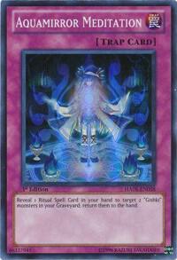 Aquamirror Meditation - Hidden Arsenal 5: Steelswarm Invasion YuGiOh trading card