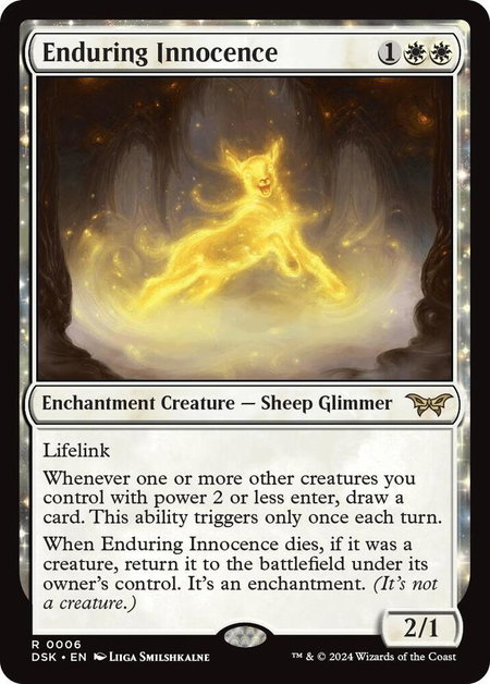 Enduring Innocence - Duskmourn: House of Horror Magic: The Gathering trading card