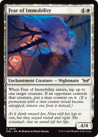 Fear of Immobility - Duskmourn: House of Horror (DSK) #10 - Common Magic: The Gathering Trading Card