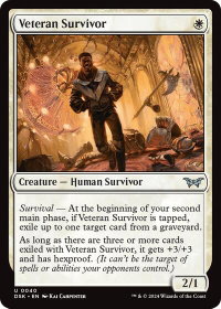 Veteran Survivor - Duskmourn: House of Horror (DSK) #40 - Uncommon Magic: The Gathering Trading Card