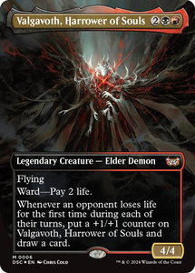Valgavoth, Harrower of Souls (Borderless) - Commander: Duskmourn: House of Horror (DSC) #6 - Mythic Rare Magic: The Gathering Trading Card