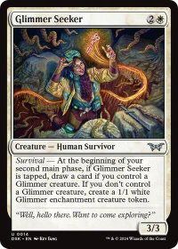Glimmer Seeker - Duskmourn: House of Horror (DSK) #14 - Uncommon Magic: The Gathering Trading Card
