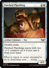 Patched Plaything - Duskmourn: House of Horror (DSK) #24 - Uncommon Magic: The Gathering Trading Card