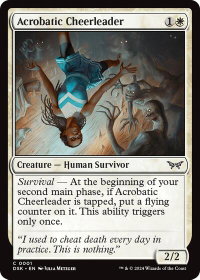Acrobatic Cheerleader - Duskmourn: House of Horror (DSK) #1 - Common Magic: The Gathering Trading Card