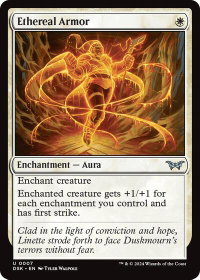 Ethereal Armor - Duskmourn: House of Horror (DSK) #7 - Uncommon Magic: The Gathering Trading Card