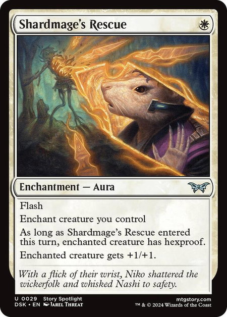 Shardmage's Rescue - Duskmourn: House of Horror Magic: The Gathering trading card