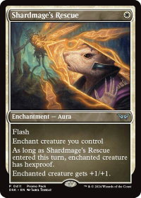 Shardmage's Rescue - Promo Pack: Duskmourn: House of Horror (PPDSK) #411 - Promo Magic: The Gathering Trading Card