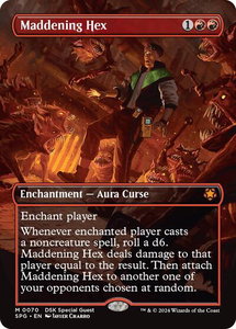 Maddening Hex (Borderless) - Special Guests (SPG) #70 - Mythic Rare Magic: The Gathering Trading Card