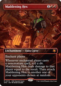 Maddening Hex (Borderless) - Special Guests (SPG) #70 - Mythic Magic: The Gathering Trading Card