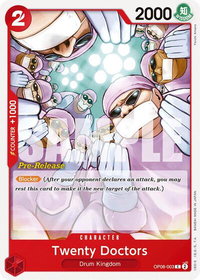 Twenty Doctors - Two Legends Pre-Release Cards (OP08 PRE) #OP08-003 - Common One Piece Trading Card