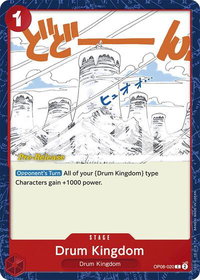 Drum Kingdom - Two Legends Pre-Release Cards (OP08 PRE) #OP08-020 - Common One Piece Trading Card