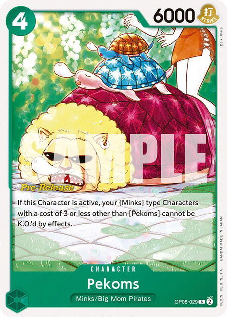 Pekoms - Two Legends Pre-Release Cards One Piece trading card