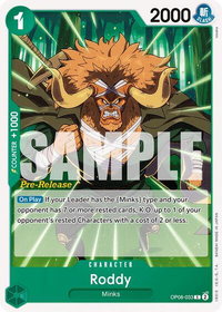 Roddy - Two Legends Pre-Release Cards (OP08 PRE) #OP08-033 - Common One Piece Trading Card
