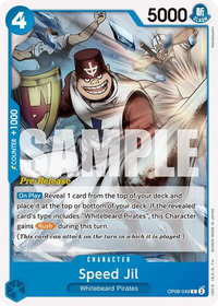 Speed Jil - Two Legends Pre-Release Cards (OP08 PRE) #OP08-049 - Common One Piece Trading Card