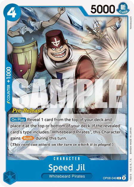 Speed Jil - Two Legends Pre-Release Cards One Piece trading card