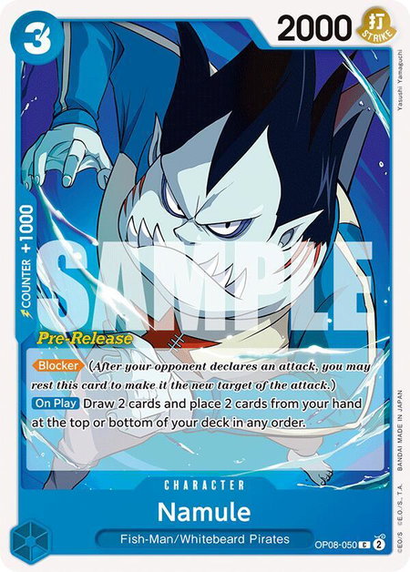 Namule - Two Legends Pre-Release Cards One Piece trading card