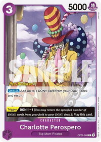 Charlotte Perospero - Two Legends Pre-Release Cards (OP08 PRE) #OP08-068 - Common One Piece Trading Card