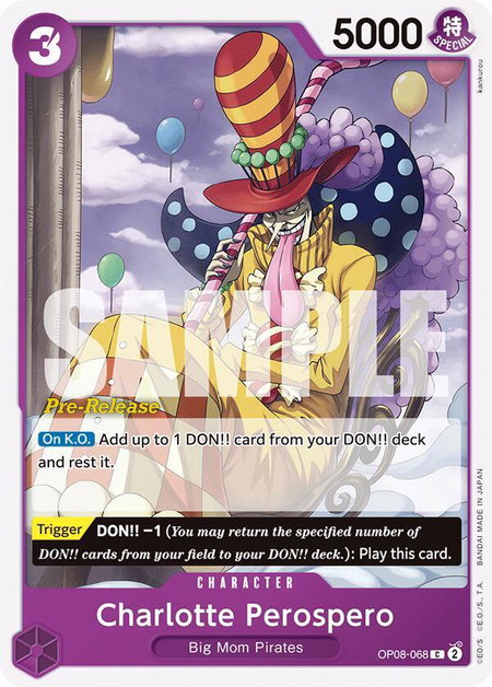 Charlotte Perospero - Two Legends Pre-Release Cards One Piece trading card
