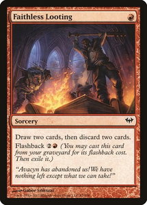 Faithless Looting - Dark Ascension (DKA) #87 - Common Magic: The Gathering Trading Card