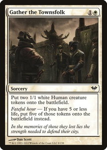 Gather the Townsfolk - Dark Ascension (DKA) #8 - Common Magic: The Gathering Trading Card