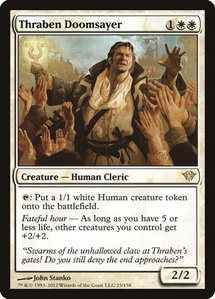 Thraben Doomsayer - Dark Ascension (DKA) #25 - Rare Magic: The Gathering Trading Card
