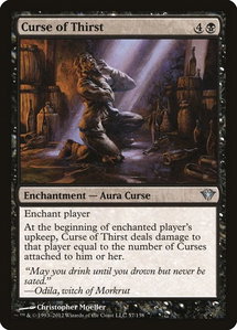 Curse of Thirst - Dark Ascension (DKA) #57 - Uncommon Magic: The Gathering Trading Card