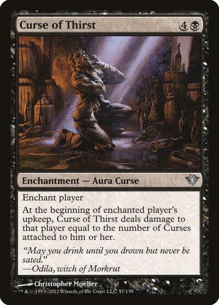 Curse of Thirst - Dark Ascension Magic: The Gathering trading card