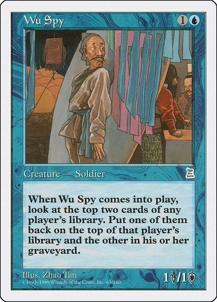 Wu Spy - Portal Three Kingdoms Magic: The Gathering trading card