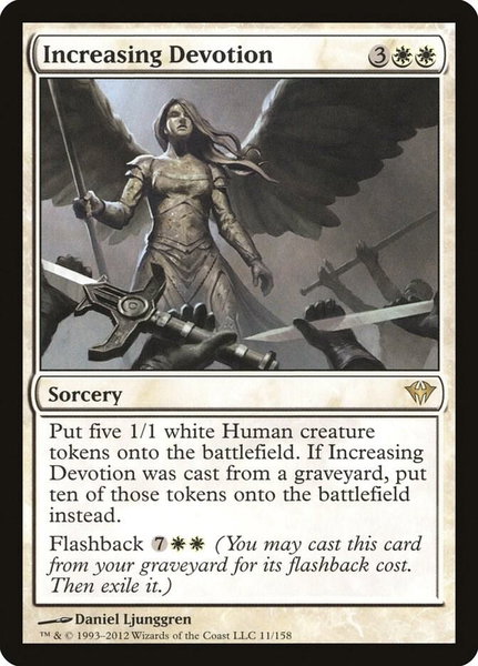 Increasing Devotion - Dark Ascension Magic: The Gathering trading card