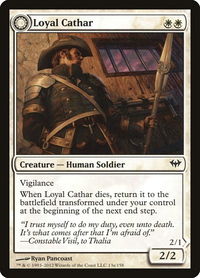 Loyal Cathar - Dark Ascension (DKA) #13 - Common Magic: The Gathering Trading Card
