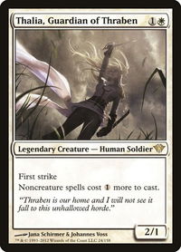 Thalia, Guardian of Thraben - Dark Ascension (DKA) #24 - Rare Magic: The Gathering Trading Card