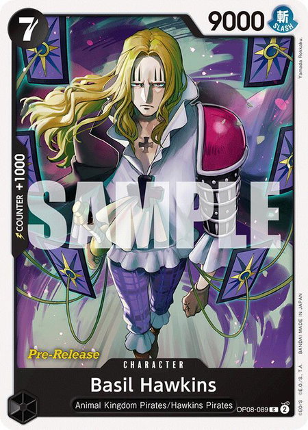 Basil Hawkins - Two Legends Pre-Release Cards One Piece trading card