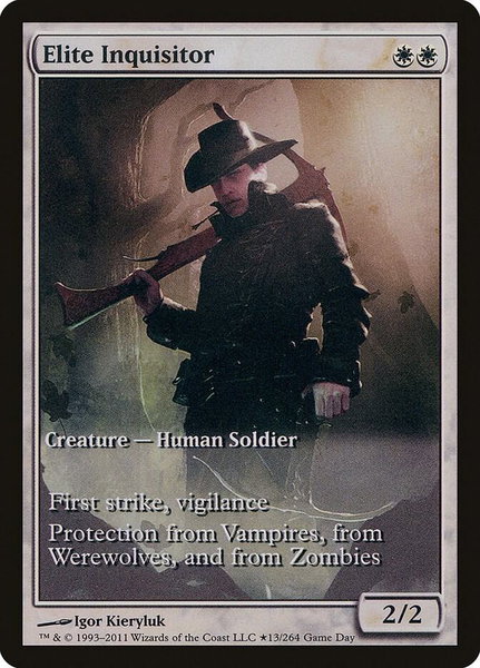 Elite Inquisitor trading card from Game Day & Store Championship Promos Elite Inquisitor - Game Day & Store Championship Promos Magic: The Gathering trading card