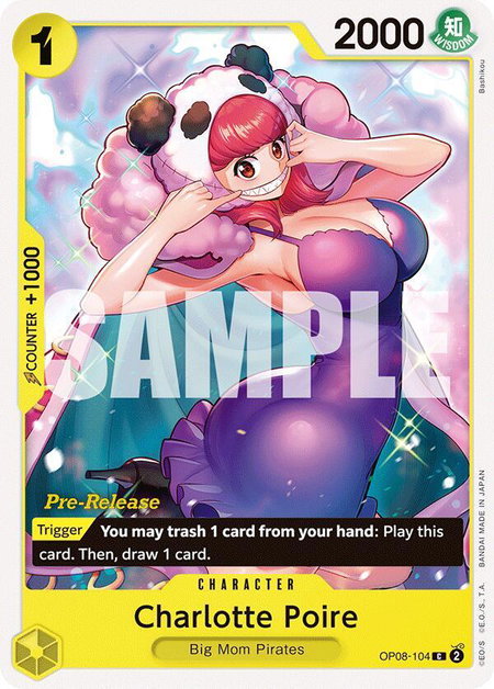 Charlotte Poire - Two Legends Pre-Release Cards One Piece trading card