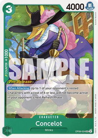 Concelot - Two Legends Pre-Release Cards (OP08 PRE) #OP08-024 - Uncommon One Piece Trading Card