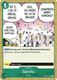 Garchu - Two Legends Pre-Release Cards (OP08 PRE) #OP08-037 - Uncommon One Piece Trading Card