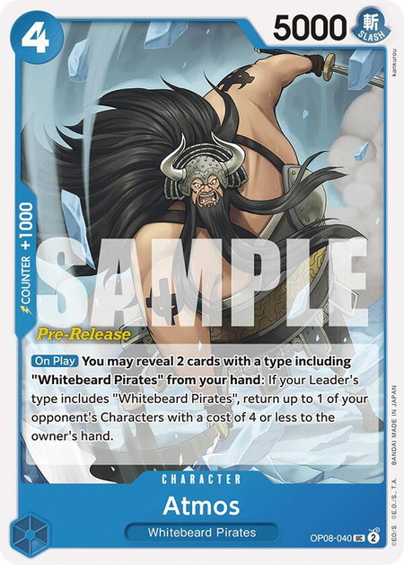 Atmos - Two Legends Pre-Release Cards One Piece trading card