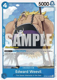 Edward Weevil - Two Legends Pre-Release Cards (OP08 PRE) #OP08-042 - Uncommon One Piece Trading Card
