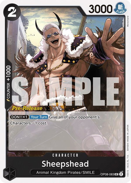 Sheepshead - Two Legends Pre-Release Cards One Piece trading card