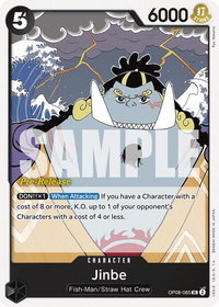 Jinbe - Two Legends Pre-Release Cards (OP08 PRE) #OP08-085 - Uncommon One Piece Trading Card