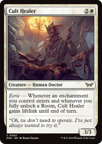 Cult Healer - Duskmourn: House of Horror (DSK) #2 - Common Magic: The Gathering Trading Card
