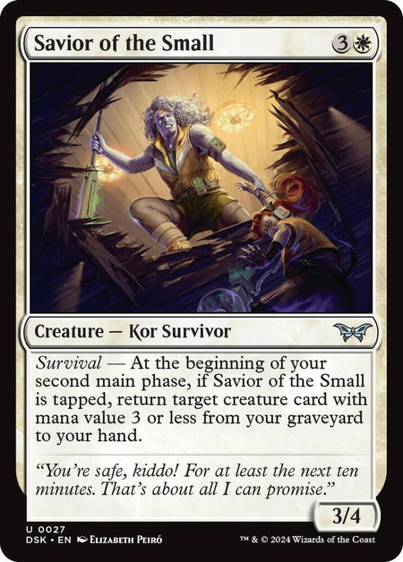 Savior of the Small - Duskmourn: House of Horror Magic: The Gathering trading card