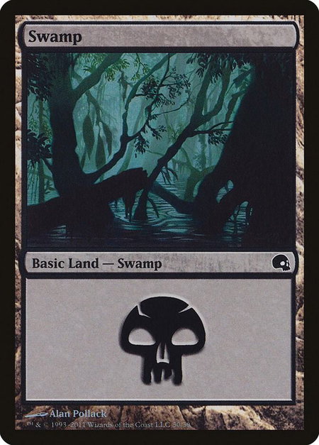 Swamp (30) trading card from Premium Deck Series: Graveborn Swamp (30) - Premium Deck Series: Graveborn Magic: The Gathering trading card